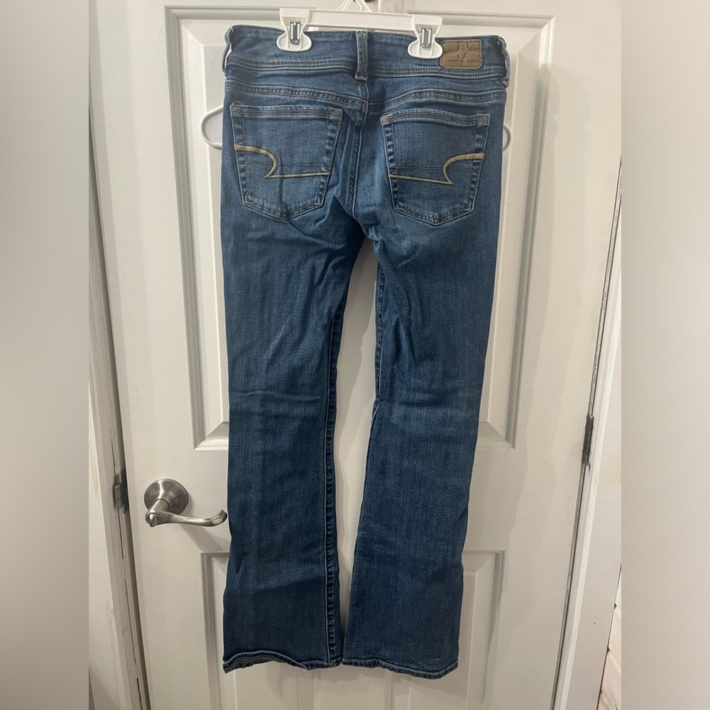 American Eagle kick boot(boot cut) jeans, Size 2 regular, medium-light wash